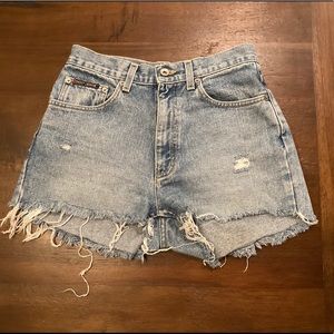 DKNY Jean short distressed cut offs